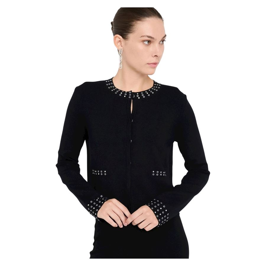 Giacca in maglia con strass da donna Liu Jo | MF5044MS49I22222